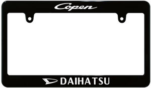【新品・即決】ブラック ナンバーフレーム DAIHATSU ダイハツ Copen コペン L880K カーボン調フレームに変更可能 汎用