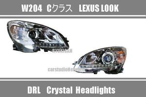 送料無料 W204 ベンツ Cクラス ヘッドライトクローム前期（ハロゲン車対応） 輸入車