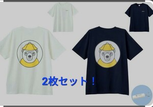 【未使用/販売終了品/希少】しまむら &sauna コラボ tシャツ 2枚セット キーホルダー付 サウナ サ活 サウナー Lサイズ