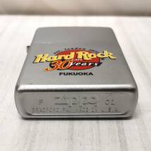 #6854B【現状品】★Zippo/ジッポ Hard Rock CAFE 30years/ハードロックカフェ30周年 FUKUOKA/福岡★_画像5