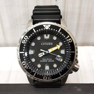 #7801【稼働品/現状品】★CITIZEN/シチズン 腕時計 エコドライブ ダイバー E168-S100623 ソーラー クォーツ★