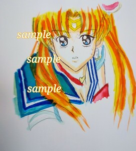 Art hand Auction رسم توضيحي مرسومة باليد Doujin رسم Pretty Guardian Sailor Moon Tsukino Usagi توضيح, كاريكاتير, سلع الأنمي, رسم توضيحي مرسومة باليد