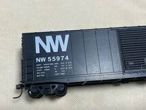 HOゲージ プラ製 貨車 ノーフォーク・アンド・ウェスタン鉄道 NW 55974_画像7