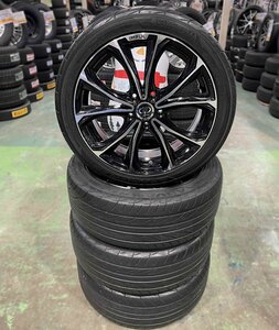 中古 ホイール IMPUL 18インチ + 中古 タイヤ ヨコハマ ADVAN FLEVA 225/45R18 95W 2020年製 4本セット！キックス,ジューク,C28セレナ