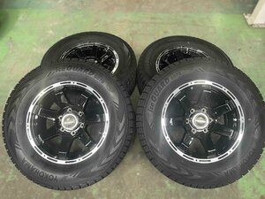 中古 社外 17インチホイール + 中古 ヨコハマ スタッドレスタイヤ 265/65R17 2021年製　4本セット！サーフ,プラド,etc.