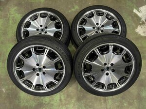 中古 WORK 19インチホイール + 中古 ブリヂストンタイヤ 225/45,245/40R19 4本セット！カムリ,30セルシオ,スカイライン,etc.