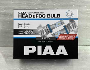 【未使用品】★PIAA LEH150 LED ヘッド＆フォグ用 バルブ H11タイプ 6000K 明るさ 4000lm ★