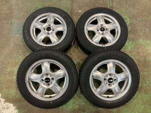 中古 ミニ純正 15インチ 5.5J +45 100-4H 新品スタッドレスタイヤ TOYO オブザーブ GIZ2 175/65R15 2023年製 4本セット