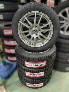 中古 社外アルミ 17インチホイール + 新品 スタッドレス TOYO オブザーブ GIZ2 215/55R17 23年製 4本セット！エスティマ,オデッセイ etc.