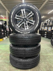 中古 MAD CROSS WOLF 15インチホイール + 中古 ファルケン 195/80R15 107/105 2020年製 4本セット★200系ハイエース