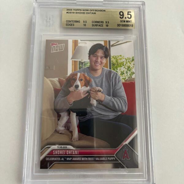 BGS 9.5 大谷翔平　OS19 OS-19 TOPPS NOW OFFSEASON Shohei Ohtani ドジャース ゴールドラベル　金ラベル