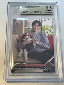 BGS 9.5 large . sho flat OS19 OS-19 TOPPS NOW OFFSEASON Shohei Ohtanidoja-s Gold label gold label 