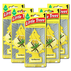 リトルツリー バニラロマ 5枚セット Little Trees 芳香剤 車 部屋 吊り下げ USA エアフレッシュナー【メール便 送料無料】