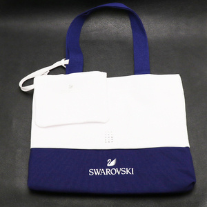 ★【中古】【3点セット】SWAROVSKI / スワロフスキー　ストーンパヴェリング・ノベルティポーチ トートバッグ・アクセサリーケース ★