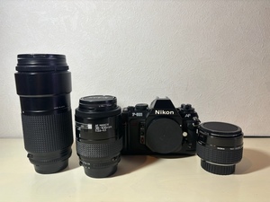 ニコン　Nikon　F501　一眼レフカメラ　ズームレンズ　AF NIKKOR 70-210㎜　1:4　35-105mm　1:3.5-4.5　SIGMA　