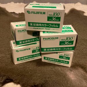 FUJICOLOR記録用カラーフィルムISO100-135-12枚撮 有効期限切 5個セット 業務記録用カラーフィルム 期限切れ