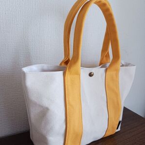 生成り×ミモザイエロー帆布のトートバッグS