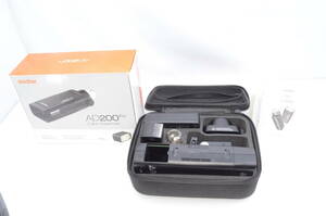 Godox ゴドックス AD200Pro フルセット ストロボ ポケットサイズ 高速同期 無線制御可能 ポケットフラッシュ （元箱付き）＃P0612405045Y