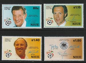 (niue)1990 year World Cup 4 kind ., Scott appraisal 14.6 dollar ( abroad .. shipping, explanation field reference )