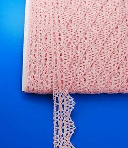 【手芸・縫製】１０ｍまき　ウール混　　２５ ｍｍ巾　ピンク　　