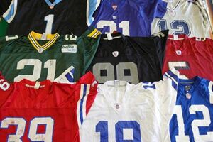 TS-UNI15 uniform jersey NFL Major sport Logo number ring Y1~US old clothes . large amount set trader set sale 