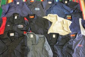 SSH-BNWK/LXL 大量12枚セット!! ディッキーズ Dickies 半袖ワークシャツ ワンポイント 無地￥1～US古着卸大量セット業者まとめ売り