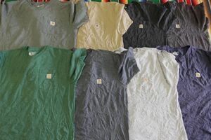 PICK-TSCA/XL2XL カーハート Carhartt ワンポイント Tシャツ プレーン￥1～US古着卸大量セット業者まとめ売り