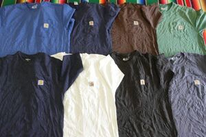 PICK-TSCA/ML カーハート Carhartt ワンポイント Tシャツ プレーン￥1～US古着卸大量セット業者まとめ売り