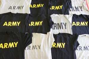 TS-ARMY10 ARMYロゴプリントMIX Tシャツ￥1～US古着卸大量セット業者まとめ売り