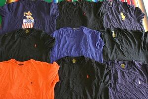 TS-RL29 ラルフ Ralph Lauren ワンポイントTシャツ 無地￥1～US古着卸大量セット業者まとめ売り