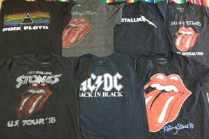 TS-BND18 частота футболка принт low кольцо Stone z Metallica Y1~US б/у одежда . много комплект торговец продажа комплектом 