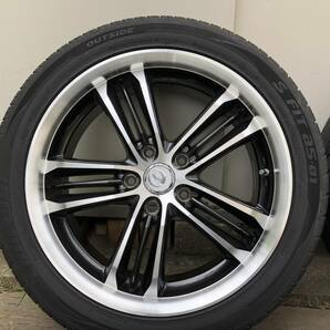 225/45Ｒ18 114.3-5Ｈ +48 タイヤ・ホイール4本セット 中古の画像3