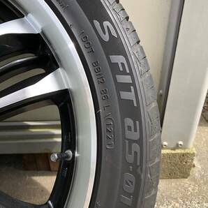 225/45Ｒ18 114.3-5Ｈ +48 タイヤ・ホイール4本セット 中古の画像8