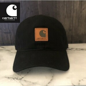 カーハート キャップ Carhartt キャップ ブラック 黒色 帽子 ハット メンズ レディース フリーサイズ の画像1