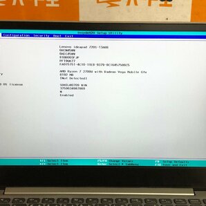 【ハード王】1円～/ノート/Lenovo IdeaPad 720S-13ARR/AMD Ryzen 7 2700U/8GB/ストレージ無/10858-D21の画像2