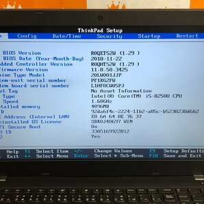 【ハード王】1円～/ノート/Lenovo ThinkPad L580 20LW001JJP/Corei5-8250U/4GB/ストレージ無/11421-D21の画像2