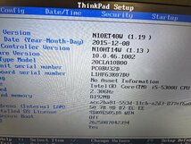 【ハード王】1円～Lenovo ThinkPad X250 20CLA10B00/Corei5-5300U/8GB/ストレージ無/5495-S_画像3