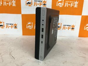 【ハード王】1円～/デスク/HP EliteDesk800G4DM35W/Corei5-8600T/8GB/ストレージ無/11795-R13