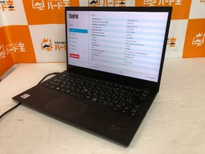 【ハード王】1円～/ノート/Lenovo ThinkPad X1 Carbon 20R2CTO1WW/Corei7-10510U/16GB/ストレージ無/11402-J21