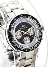 【即決特価】RELAX リラックス 王冠ロゴ D5-S ヴィンテージカスタム腕時計 世界で最も人気のポール・ニューマン腕時計 黒文字盤 世田谷_画像3