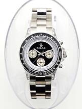 【即決特価】RELAX リラックス 王冠ロゴ D5-S ヴィンテージカスタム腕時計 世界で最も人気のポール・ニューマン腕時計 黒文字盤 世田谷_画像2