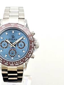 [ быстрое решение специальная цена ]RELAX relax .. Logo D21-S custom наручные часы Chrono спорт пик .. товар избыток модель ice blue dial запись Setagaya 