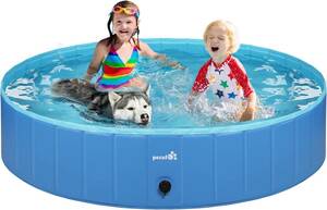 Pecute プール 子供用 ペット用 ベビープール 庭 プール バスタブ 頑丈設計 安心安全な 水遊び スイミング 空気入れ不要