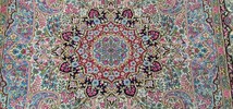 ペルシャ絨毯 本物保証 ケルマン産 素材ウールクリーニング済み綺麗な状態、綺麗な色とガラ サイズ205cm×206cm オススメ 100%手織り_画像8