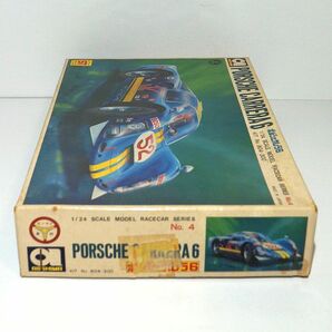 アオシマ 1/24 ポルシェ カレラ6 PORSCHE CARRERA6 日本語英語説明書付 ゼンマイ走行 旧アオシマロゴ JAN無 当時品 プラモデル 高プレミアの画像5