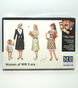 マスターボックス 1/35 MB35148 欧州 民間女性フィギア 第二次大戦期 女性3体+女児1体 WWⅡ プラモデル フィギュア ミリタリー ジオラマ