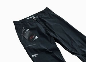 ARC'TERYX アークテリクス 刺繍ロゴ 4方向ストレッチ ガイドパンツ ブラック Lサイズ O-52