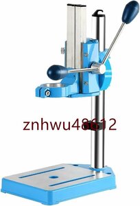 ボール盤スタンドワークベンチ、38mm-50mmクランプ範囲、0-30cm高さ調整可能、80mmストローク、90°回転テーブル、厚いコラム