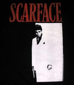 ★スカーフェイス Tシャツ SCARFACE 黒 - L 正規品 al pacino アル パチーノ ギャング 映画