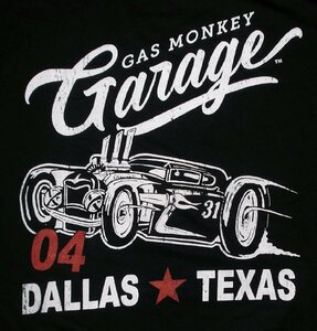 ★ガス モンキー ガレージ Tシャツ Gas Monkey Garage RACER - L 正規品 hot rod Fast N' Loud ファスト & ラウド